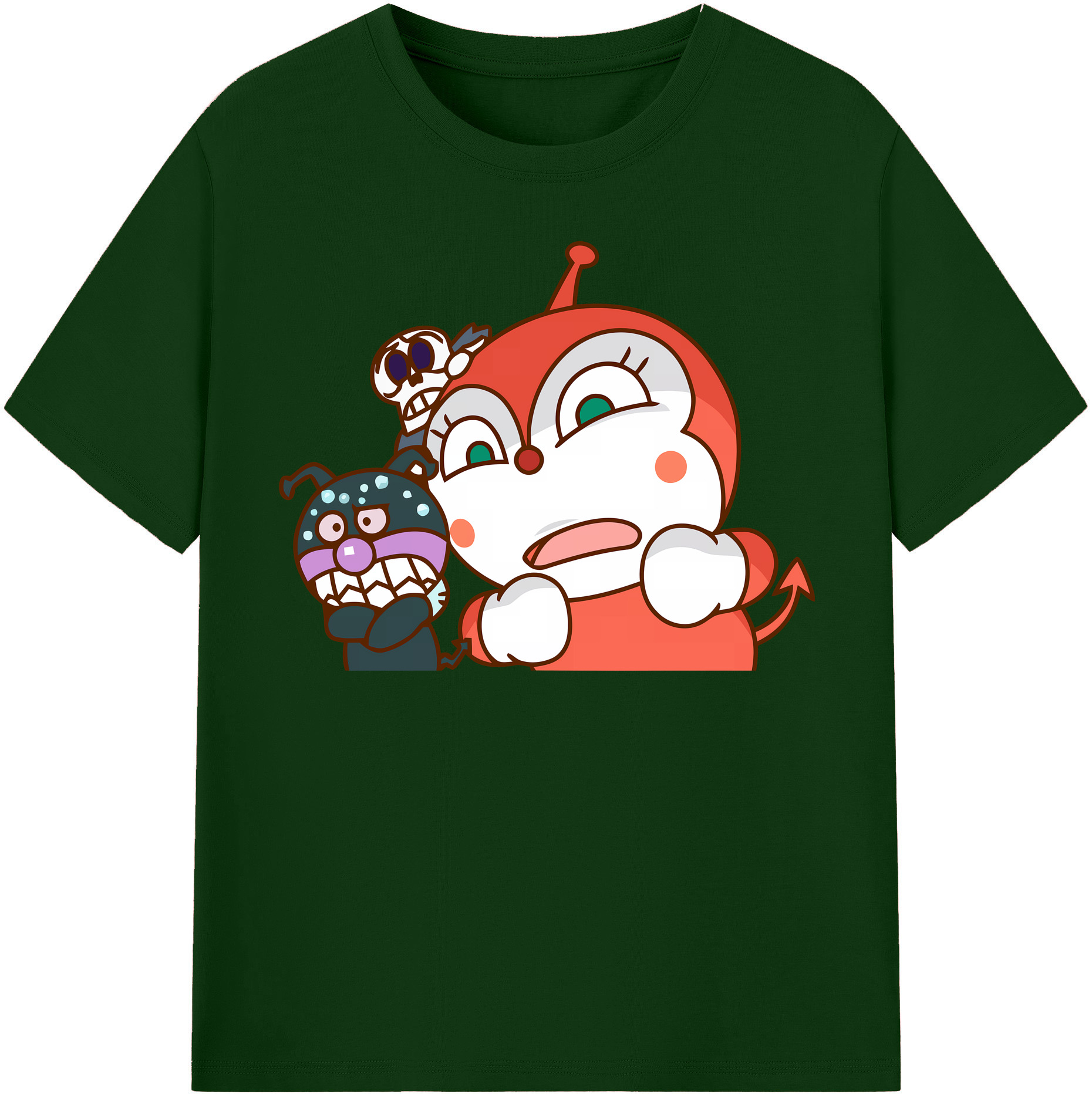 （画像用） アンパンマン Anpanman 綿100％半袖Tシャツ（フロントプリント）